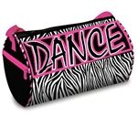 Zebra Dazzle Dance Duffel Bag
