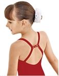 So Danca Camisole Youth Leotard with back Rhinestone Detail