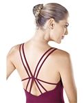 So Danca Double Strap Adult Camisole Leotard with back Detail