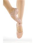 So Danca Adult Split Sole Leather Ballet (Width: A, Size: 4, Color: Pink)