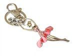 Ballerina Rhinestone Keychain