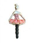 Ballerina Rhinestone Phone Plug for Smartphone