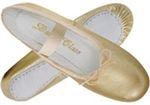 Metallic Gold Adult Ballet Slippers by Trimfoot