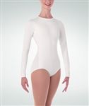 Body Wrappers Plus Size Long Sleeve High Neck Leotard - Black only