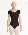 Capezio Nylon Scoop Neck Adult Short Sleeve Leotard