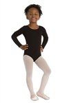 Capezio Cotton Scoop Neck Adult Long-Sleeve Leotard