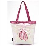 Sequin Ballet Slipper Dance Tote Bag