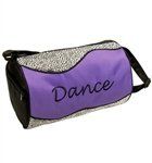 Silver Sizzle Duffle Dance Bag in Purple