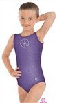 Eurotard Child Stardust Metallic Foil Gymnastic Tank Leotard