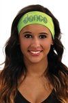 Lime Dance Headband with Dance Nailhead