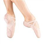 So Danca Split Sole Leather Ballet with Nylon Spandex insert