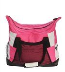 Zip Top Tote Dance Bag - Pink with black trim