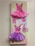 Ballet Tutu Frame - purple & pink