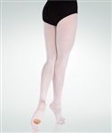 Body Wrappers Women's Backseam Convertible Dance Tights (Size: Small / Medium, Color: Black)