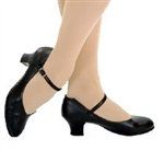 Capezio Jr. Footlight - Adult - Medium, Wide (Width: Medium, Size: 4, Color: Black)