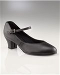 Capezio Leather Jr. Footlight (Width: Medium, Size: 4, Color: Black)