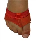 Capezio Duet Pack FootUndeez includes free Adjustable Mood Toe Ring (Size: Petite)
