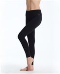 Danskin Plus Size Wide-Waistband Ankle Legging (Size: Large, Color: Charcoal)