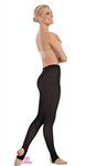 Eurotard Adult & Plus Size Stirrup Dance Tights (Size: Small / Medium, Color: Black)