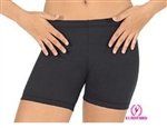 Eurotard Plus Size Longer Length Dance Shorts (Size: 3x, Color: Black)