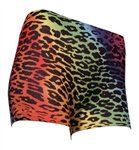 Rainbow Leopard Print Boy Dance Shorts (Size: Petite)