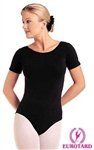 Girls' Plus Size Cotton Short Sleeve Leotard (Size: 12 Plus)